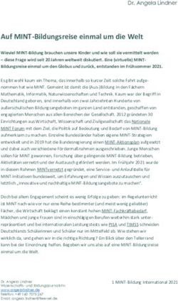 Auf MINT-Bildungsreise einmal um die Welt - Angela Lindner