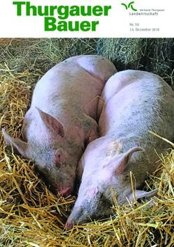 Nr. 50 14. Dezember 2018 - Verband Thurgauer Landwirtschaft