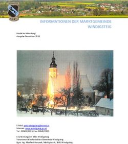 INFORMATIONEN DER MARKTGEMEINDE WINDIGSTEIG