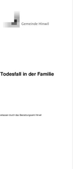 Todesfall in der Familie - Gemeinde Hinwil