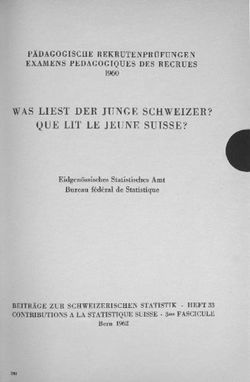 WAS LIEST DER JUNGE SCHWEIZER? QUE LIT LE JEUNE SUISSE?