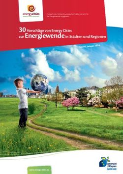 Zur Energiewende in Städten und Regionen - 30 Vorschläge von Energy Cities Stand: Januar 2014