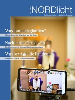 NORDlicht Was kann ich glauben? Nachhaltig Christ sein Was bewirkt die Pandemie?