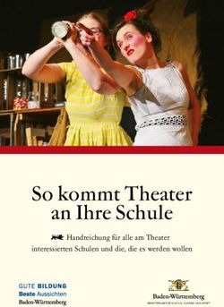 So kommt Theater an Ihre Schule - Handreichung f&uuml;r alle am Theater interessierten Schulen und die, die es werden wollen - Kultusministerium Baden ...