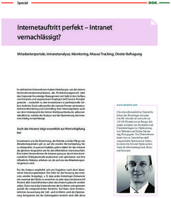 Internetauftritt perfekt - Intranet vernachl&auml;ssigt?