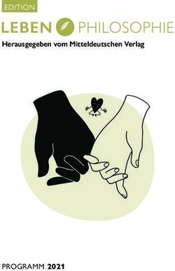 EDITION Herausgegeben vom Mitteldeutschen Verlag - PROGRAMM 2021