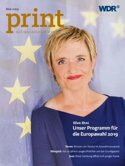 Print - Unser Programm f&uuml;r die Europawahl 2019 Ellen Ehni - WDR PRINT Online