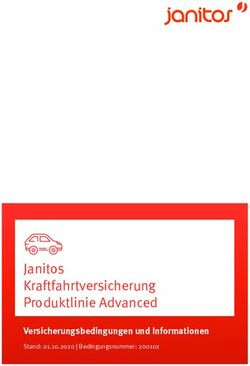 Janitos Kraftfahrtversicherung Produktlinie Advanced - Versicherungsbedingungen und Informationen - Janitos Versicherung