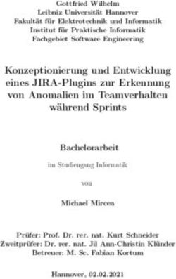 Konzeptionierung und Entwicklung eines JIRA-Plugins zur Erkennung von Anomalien im Teamverhalten w&auml;hrend Sprints