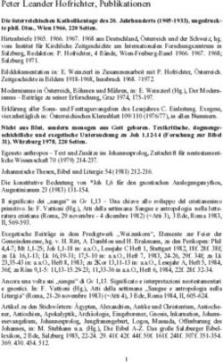 Peter Leander Hofrichter, Publikationen - Uni Salzburg
