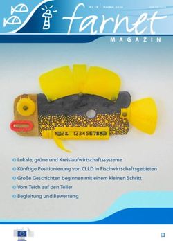 Lokale, gr&uuml;ne und Kreislaufwirtschaftssysteme ĥ K&uuml;nftige Positionierung von CLLD in Fischwirtschaftsgebieten ĥ Gro&szlig;e Geschichten beginnen mit ...