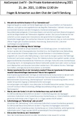 ASSCOMPACT LIVETV - DIE PRIVATE KRANKENVERSICHERUNG 2021 21. J&Auml;N. 2021, 11:00 BIS 12:30 UHR FRAGEN & ANTWORTEN AUS DEM CHAT DER LIVETV SENDUNG ...