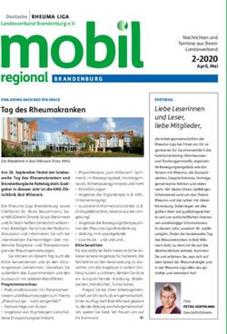 Tag des Rheumakranken - Rheuma-Liga Brandenburg