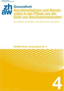 Gesundheit Berufslaufbahnen und Berufs-rollen in der Pflege aus der Sicht von Berufseinsteigenden - ZHAW Reihe Gesundheit N 4
