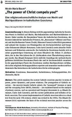 "The power of Christ compels you!" - Nicole Maria Bauer* - De Gruyter