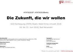Die Zukunft, die wir wollen - GIZ-Fachtagung (FATA) Biodiv Wald Klima Umwelt 2018 18. bis 22. Juni 2018, Bad Neuenahr