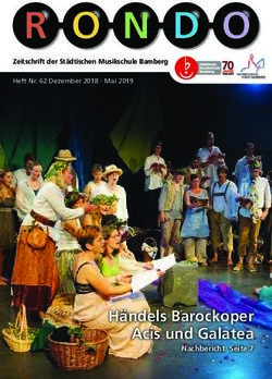 Händels Barockoper Acis und Galatea - Zeitschrift der Städtischen Musikschule Bamberg - Städtische ...