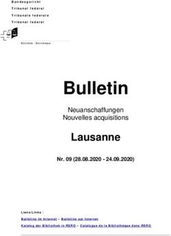 Bulletin Neuanschaffungen Nouvelles acquisitions