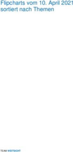 Flipcharts vom 10. April 2021 sortiert nach Themen - Kanton Zug