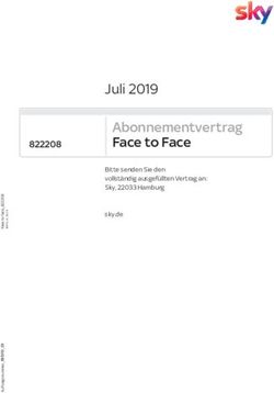 Abonnementvertrag Face to Face - Juli 2019 - Login
