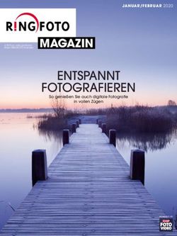ENTSPANNT FOTOGRAFIEREN - MAGAZIN JANUAR/FEBRUAR 2020