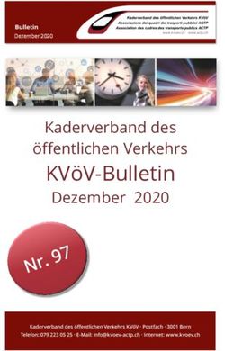 KV&Ouml;V-BULLETIN DEZEMBER 2020 - KADERVERBAND DES &Ouml;FFENTLICHEN VERKEHRS - DEZEMBER 2020 M&Auml;RZ 2020 - KV&Ouml;V / ACTP