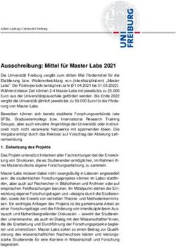 Ausschreibung: Mittel für Master Labs 2021 - Abteilung ...