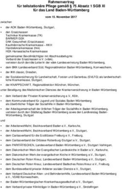 Rahmenvertrag für teilstationäre Pflege gemäß 75 Absatz 1 SGB XI für das Land Baden-Württemberg - vdek