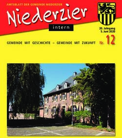 GEMEINDE MIT GESCHICHTE - GEMEINDE MIT ZUKUNFT Nr. 12 - Jahrgang 5. Juni 2020