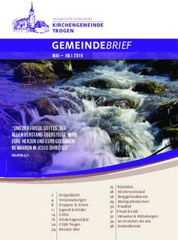 GEMEINDEBRIEF KIRCHENGEMEINDE TROGEN - evang elis ch-lu ther is che - Evangelische Kirchengemeinde Trogen