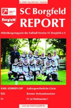 REPORT SC Borgfeld - KARL-SCHMIDT-CUP &Uuml;32