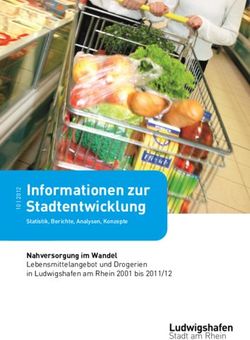 Informationen zur Stadtentwicklung - Nahversorgung im Wandel Lebensmittelangebot und Drogerien in Ludwigshafen am Rhein 2001 bis 2011/12 - Stadt ...