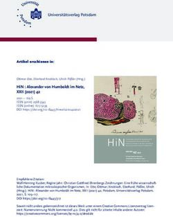 HIN : ALEXANDER VON HUMBOLDT IM NETZ, XXII (2021) 42 - PUBLISH.UP