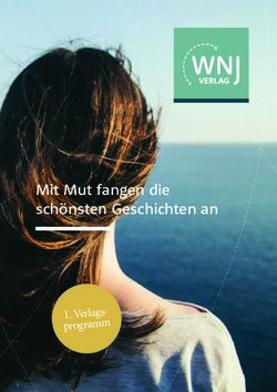 Mit Mut fangen die sch&ouml;nsten Geschichten an - Verlags-programm - WNJ Verlag