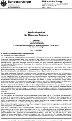 Bekanntmachung Ver&ouml;ffentlicht am Donnerstag, 25. April 2019 BAnz AT 25.04.2019 B2 Seite 1 von 10 - Projekttr&auml;ger J&uuml;lich