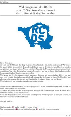 Wahlprogramm des RCDS zum 67. Studierendenparlament der Universit&auml;t des Saarlandes - RCDS Saar