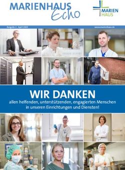 MARIENHAUS Echo - WIR DANKEN allen helfenden, unterst&uuml;tzenden, engagierten Menschen - Marienhaus-Gruppe