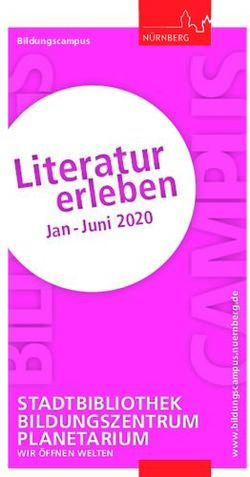 STADTBIBLIOTHEK BILDUNGSZENTRUM PLANETARIUM - Bildungscampus - WIR ÖFFNEN WELTEN - Stadt Nürnberg