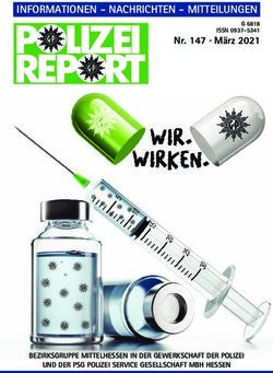 INFORMATIONEN - NACHRICHTEN - MITTEILUNGEN - Nr. 147 M&auml;rz 2021 - BEZIRKSGRUPPE MITTELHESSEN IN DER GEWERKSCHAFT DER POLIZEI