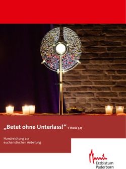"Betet ohne Unterlass!" 1 Thess 5,17 - Handreichung zur eucharistischen Anbetung - Erzbistum Paderborn