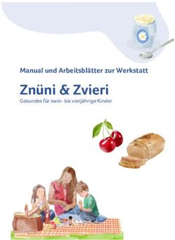 Znüni & Zvieri Manual und Arbeitsblätter zur Werkstatt - Gesundes für zwei- bis vierjährige Kinder - Swissmilk