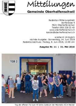 Mitteilungen Gemeinde Oberhelfenschwil