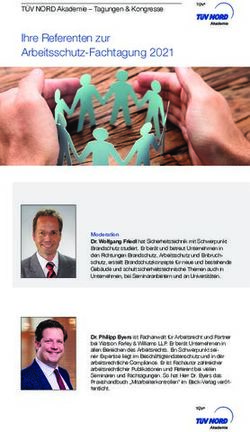 Ihre Referenten zur Arbeitsschutz-Fachtagung 2021 - T&Uuml;V NORD Akademie - Tagungen & Kongresse - T&Uuml;V Nord