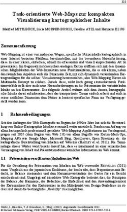 Task-orientierte Web-Maps zur kompakten Visualisierung kartographischer Inhalte
