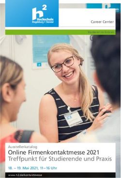 Online Firmenkontaktmesse 2021 Treffpunkt f&uuml;r Studierende und Praxis - Ausstellerkatalog - Career Center