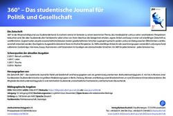 360 Das studentische Journal für Politik und Gesellschaft - Verlag Barbara Budrich