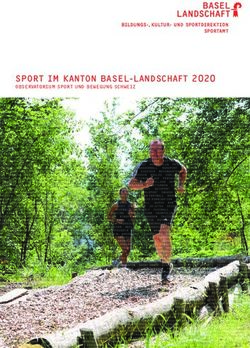 SPORT IM KANTON BASEL-LANDSCHAFT 2020 - OBSERVATORIUM SPORT UND BEWEGUNG SCHWEIZ