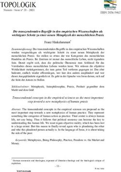Franz Hinkelammert* - TOPOLOGIK
