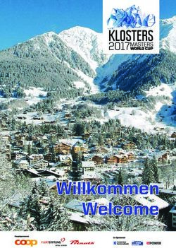 Willkommen Welcome - KLOSTERS MASTERS WORLD CUP 2017