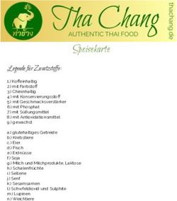 Speisekarte - Tha Chang Stuttgart